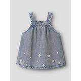 Name It Light Blue Denim Emb Nbfflora Dnm Emb Dress 2017-Yb H