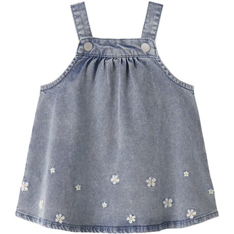 Name It Light Blue Denim Emb Nbfflora Dnm Emb Dress 2017-Yb H