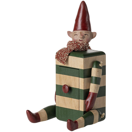 Maileg Nisse Med Skuffe, Grøn