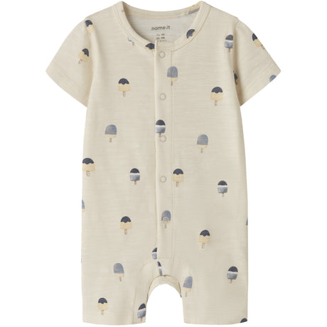 Name It Almond Milk Nbmjerome Ss Sunsuit
