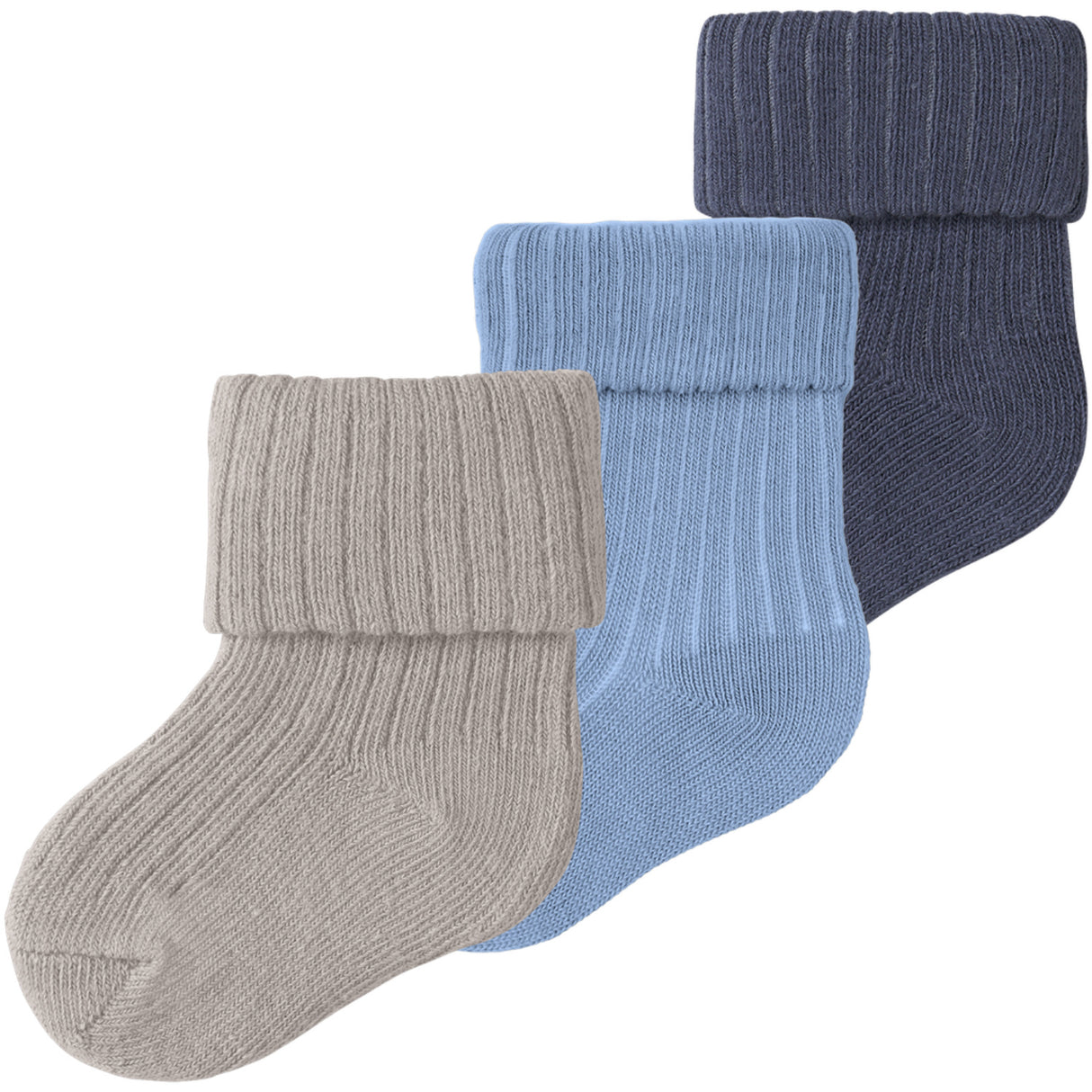 Name It Chateau Gray Nbmnobbu 3P Socks