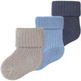 Name It Chateau Gray Nbmnobbu 3P Socks