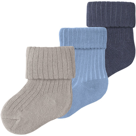 Name It Chateau Gray Nbmnobbu 3P Socks