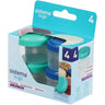 Sistema Ocean Blue & Minty Teal To Go Dressing Containers 35 Ml 4-Pack