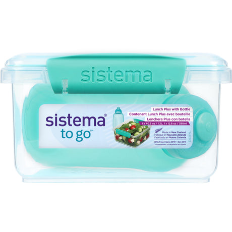 Sistema Minty Teal 1.2L Lunch Plus Lunch Box With Itsy Bottle 380 Ml