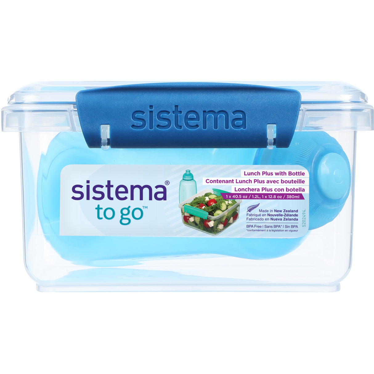 Sistema Ocean Blue 1.2L Lunch Plus Lunch Box With Itsy Bottle 380 Ml