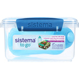 Sistema Ocean Blue 1.2L Lunch Plus Lunch Box With Itsy Bottle 380 Ml