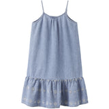 Name It Light Blue Denim Anglaise Nkfhaven Dnm Anglaise Dress 1026-Ov H
