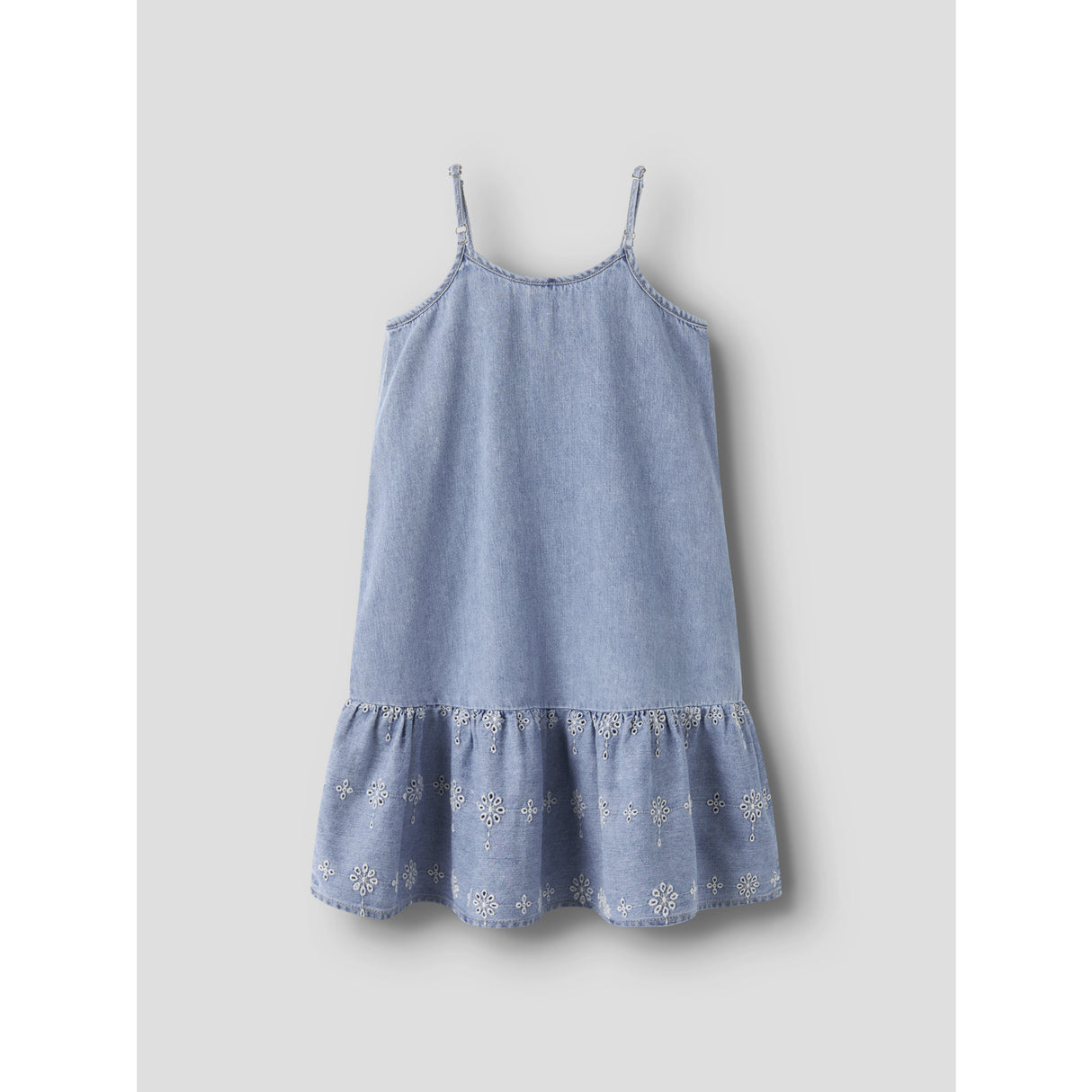 Name It Light Blue Denim Anglaise Nkfhaven Dnm Anglaise Dress 1026-Ov H