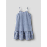 Name It Light Blue Denim Anglaise Nkfhaven Dnm Anglaise Dress 1026-Ov H