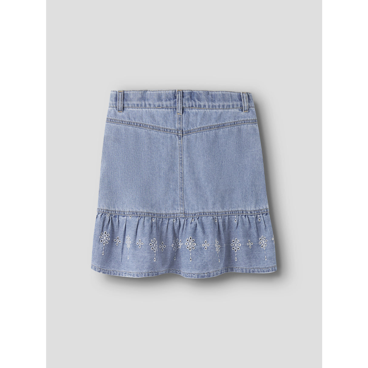 Name It Light Blue Denim Anglaise Nkfhallie Dnm Anglaise Skirt 1026-Ov H