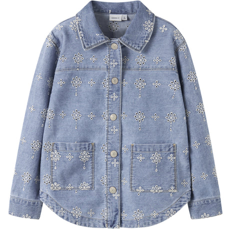 Name It Light Blue Denim Anglaise Nkfharper Dnm Anglaise Jacket 1026-Ov H