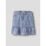 Name It Light Blue Denim Anglaise Nkfhallie Dnm Anglaise Skirt 1026-Ov H
