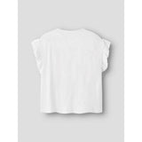 Name It Bright White Nkfjaden Sl Nreg Sh Top