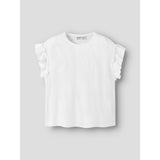 Name It Bright White Nkfjaden Sl Nreg Sh Top