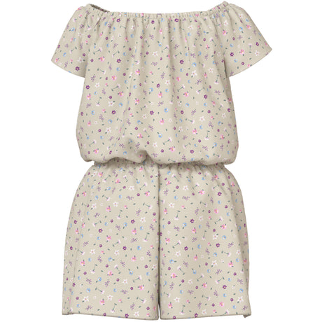 Name It Almond Milk Cute Flowers Nkfvinaya Ss Playsuit Fffff Noos