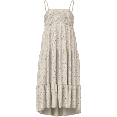 Name It Almond Milk Cute Flowers Nkfvinaya Strap Maxi Dress