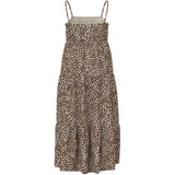 Name It Turtledove Leopard Nkfvinaya Strap Maxi Dress
