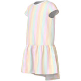Name It Bright White Cool Stripe Nkfvigga Capsl Dress