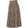 Name It Turtledove Leopard Nkfvinaya Long Wide Skirt