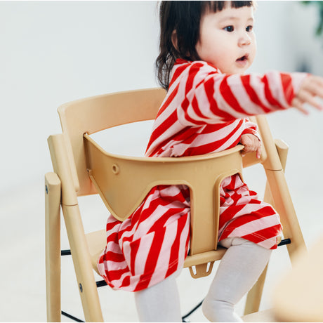 KAOS Desert Sand Klapp High Chair Recycled With KLAPP® Safety Rail & Tray Bundle