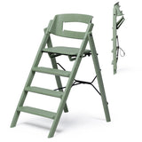 KAOS Mineral Green Klapp High Chair Recycled With KLAPP® Safety Rail & Tray Bundle
