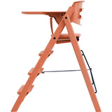 KAOS Terracotta Pink Klapp High Chair Recycled With KLAPP® Safety Rail & Tray Bundle