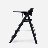 KAOS Charcoal Black Klapp High Chair Recycled With KLAPP® Safety Rail & Tray Bundle