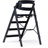 KAOS Charcoal Black Klapp High Chair Recycled With KLAPP® Safety Rail & Tray Bundle