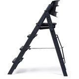 KAOS Charcoal Black Klapp High Chair Recycled With KLAPP® Safety Rail & Tray Bundle