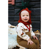 Silly Silas Acorn Brown With Maple Leaf Footed Tights Christmas Edition