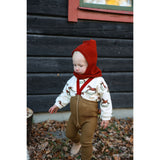 Silly Silas Acorn Brown With Maple Leaf Footed Tights Christmas Edition