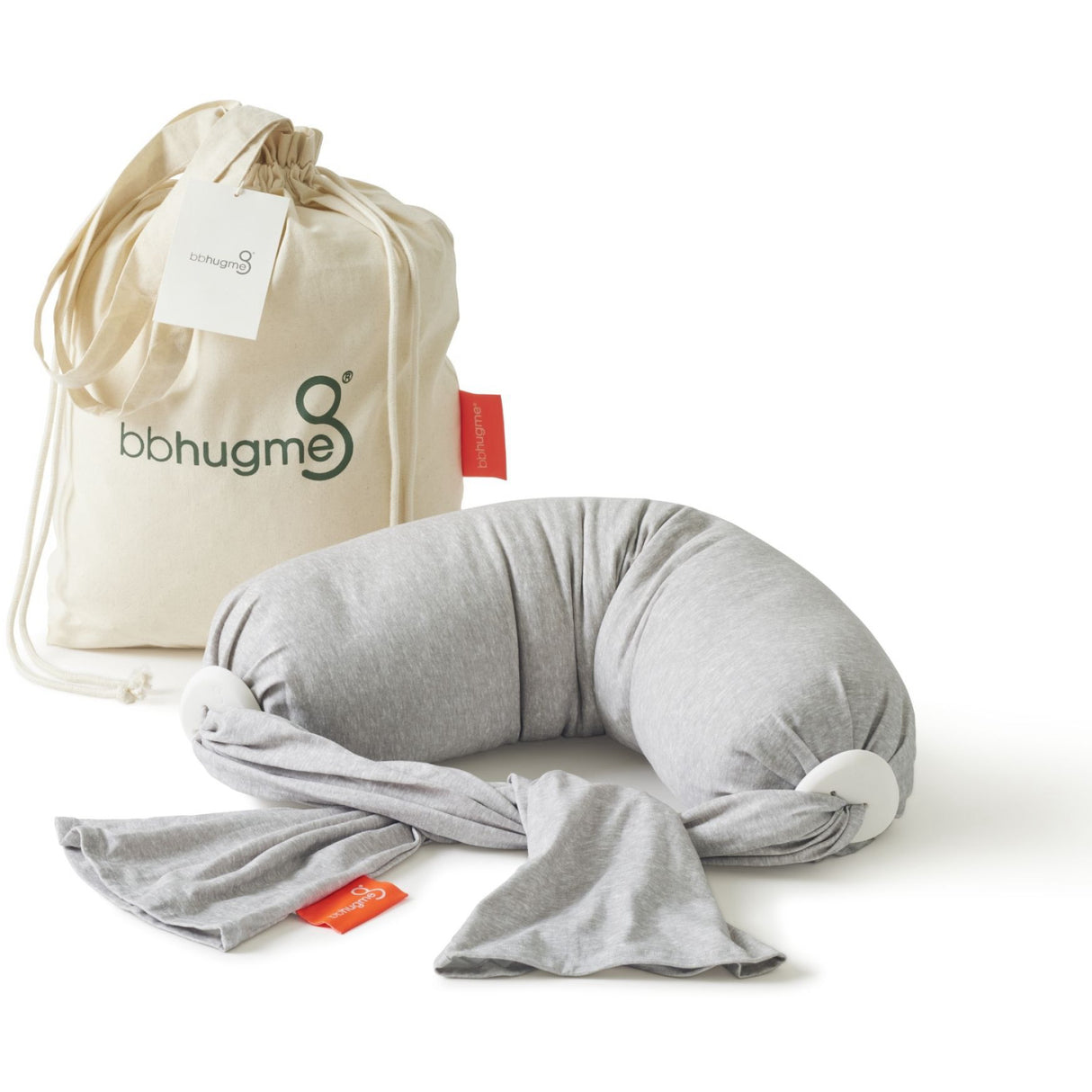 bbhugme Grey/Melange Nursing Pillow