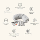 bbhugme Grey/Melange Nursing Pillow