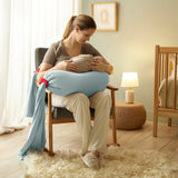 bbhugme Eucalyptus/Coral Pregnancy Pillow