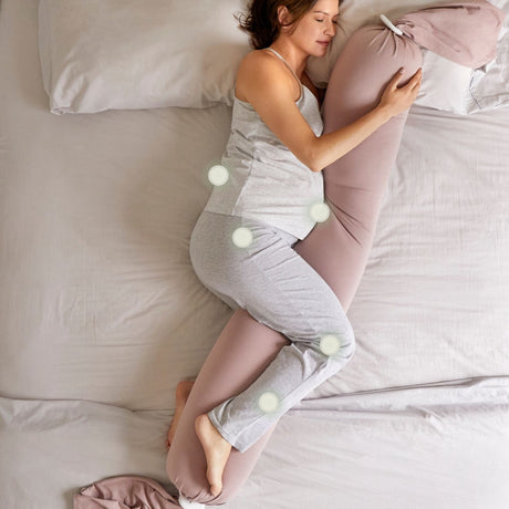 bbhugme Pink/Vanilla Pregnancy Pillow