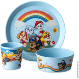 Koziol Organic Sky Blue Small Plate + Bowl + Cup Connect Grow Paw Patrol
