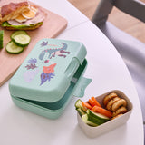 Koziol Organic Sage Green Lunch Box With Separation Bowl Candy L Rex