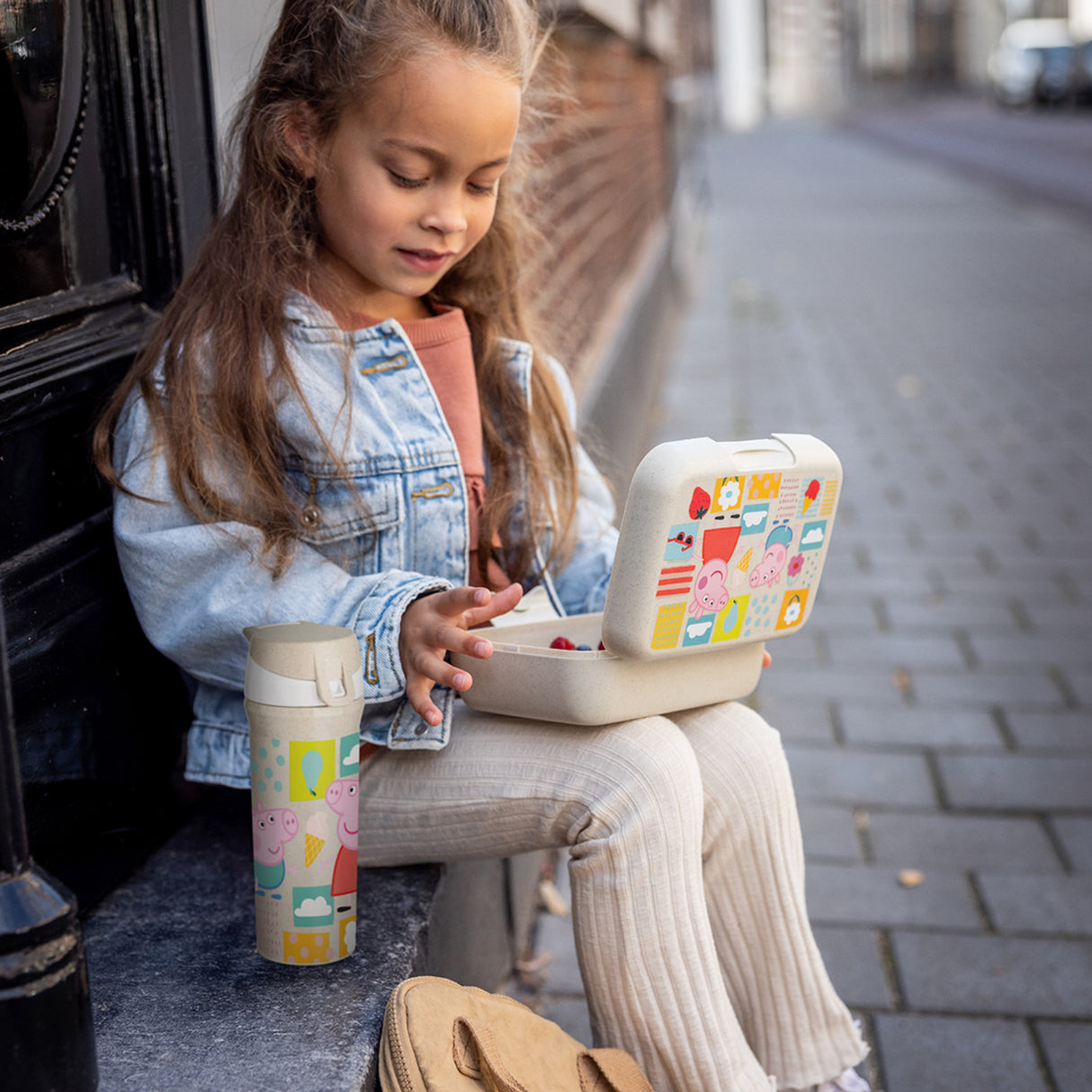 Koziol Organic Sand Water Bottle 500Ml Stan 0,5 Peppa Pig