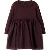 Lil'Atelier Catawba Grape Nmfsolange Ls Tulle Dress Lil