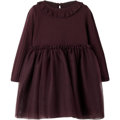 Lil'Atelier Catawba Grape Nmfsolange Ls Tulle Dress Lil