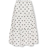 kids ONLY Cloud Dancer Black Dots Kogsweta Long Skirt Wvn