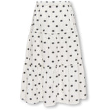 kids ONLY Cloud Dancer Black Dots Kogsweta Long Skirt Wvn