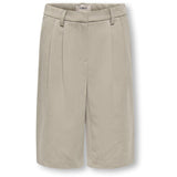 kids ONLY Taupe Gray Melange Koghattie-Zal Life Lc Wide Shorts Tlr
