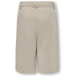 kids ONLY Taupe Gray Melange Koghattie-Zal Life Lc Wide Shorts Tlr