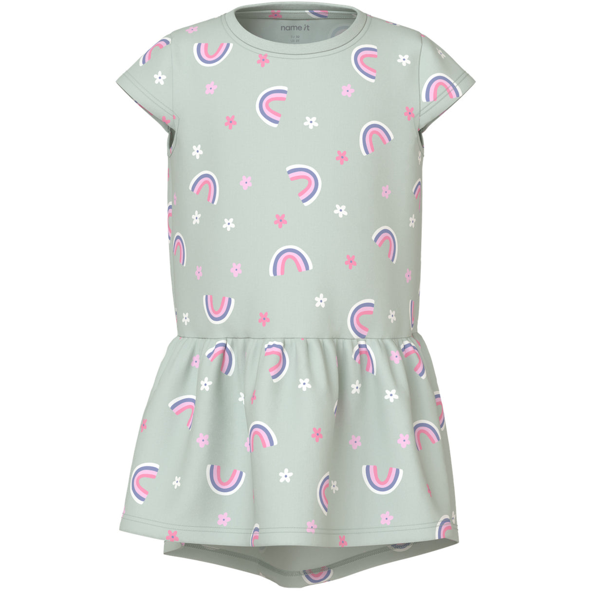 Name It Pale Aqua Rainbow Nmfvigga Capsl Dress F1 Noos