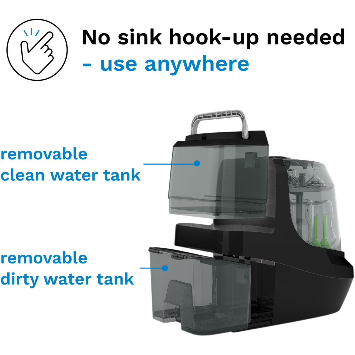 Baby Brezza Black Bottle Washer Pro