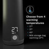 Baby Brezza Black Superfast Portable Bottle Warmer