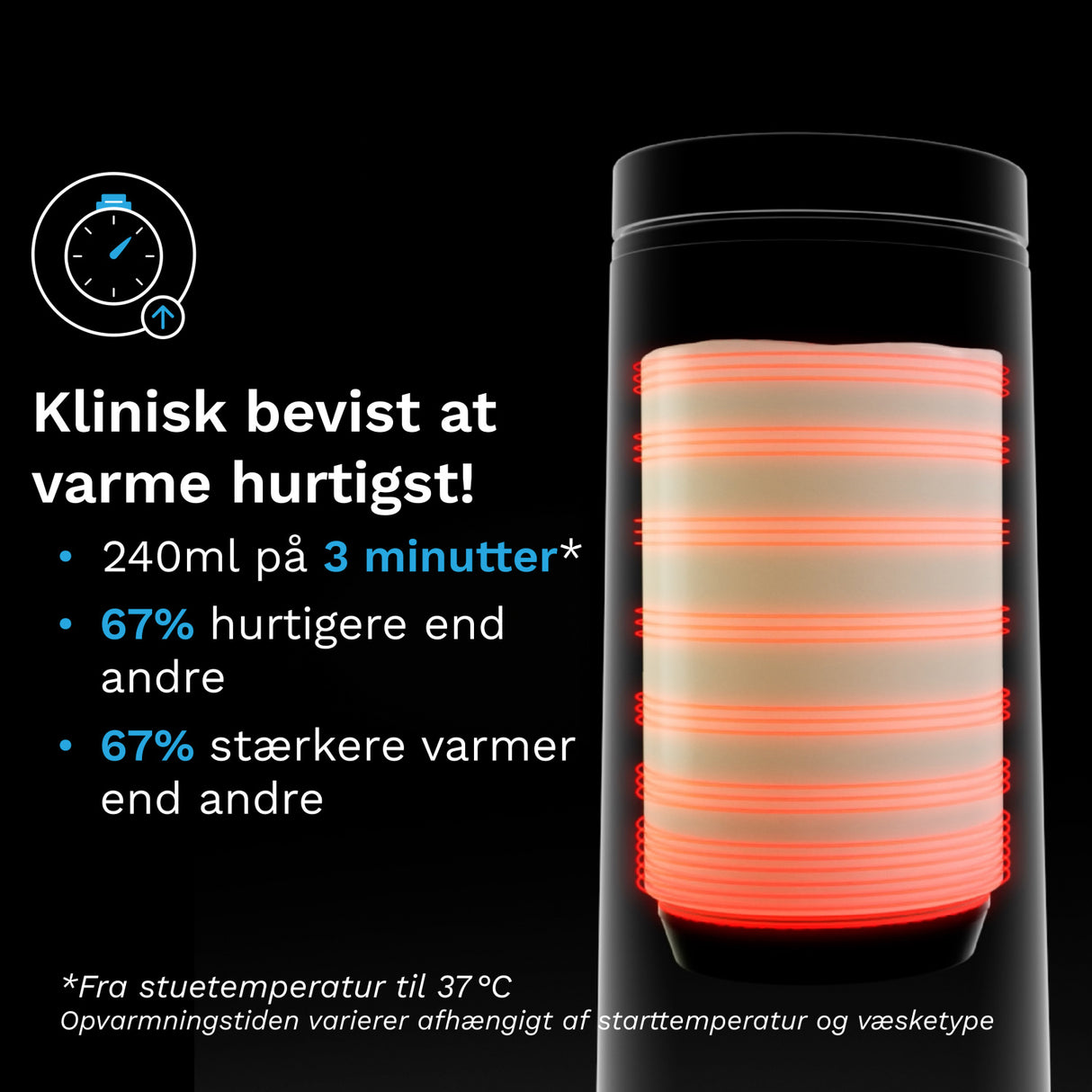 Baby Brezza Black Superfast Portable Bottle Warmer