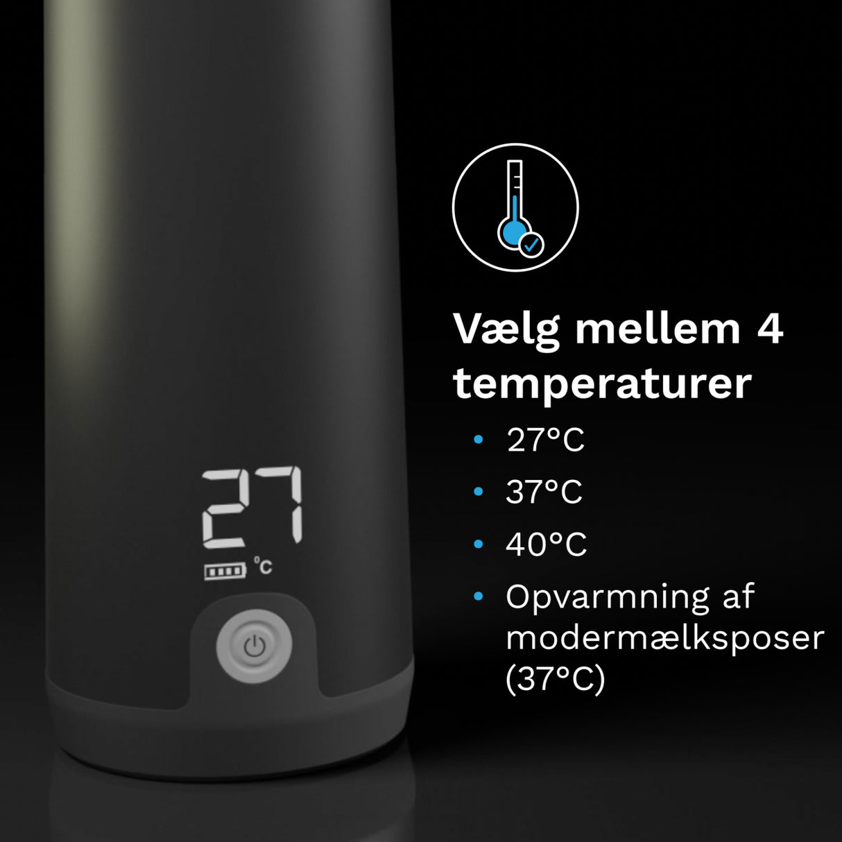 Baby Brezza Black Superfast Portable Bottle Warmer